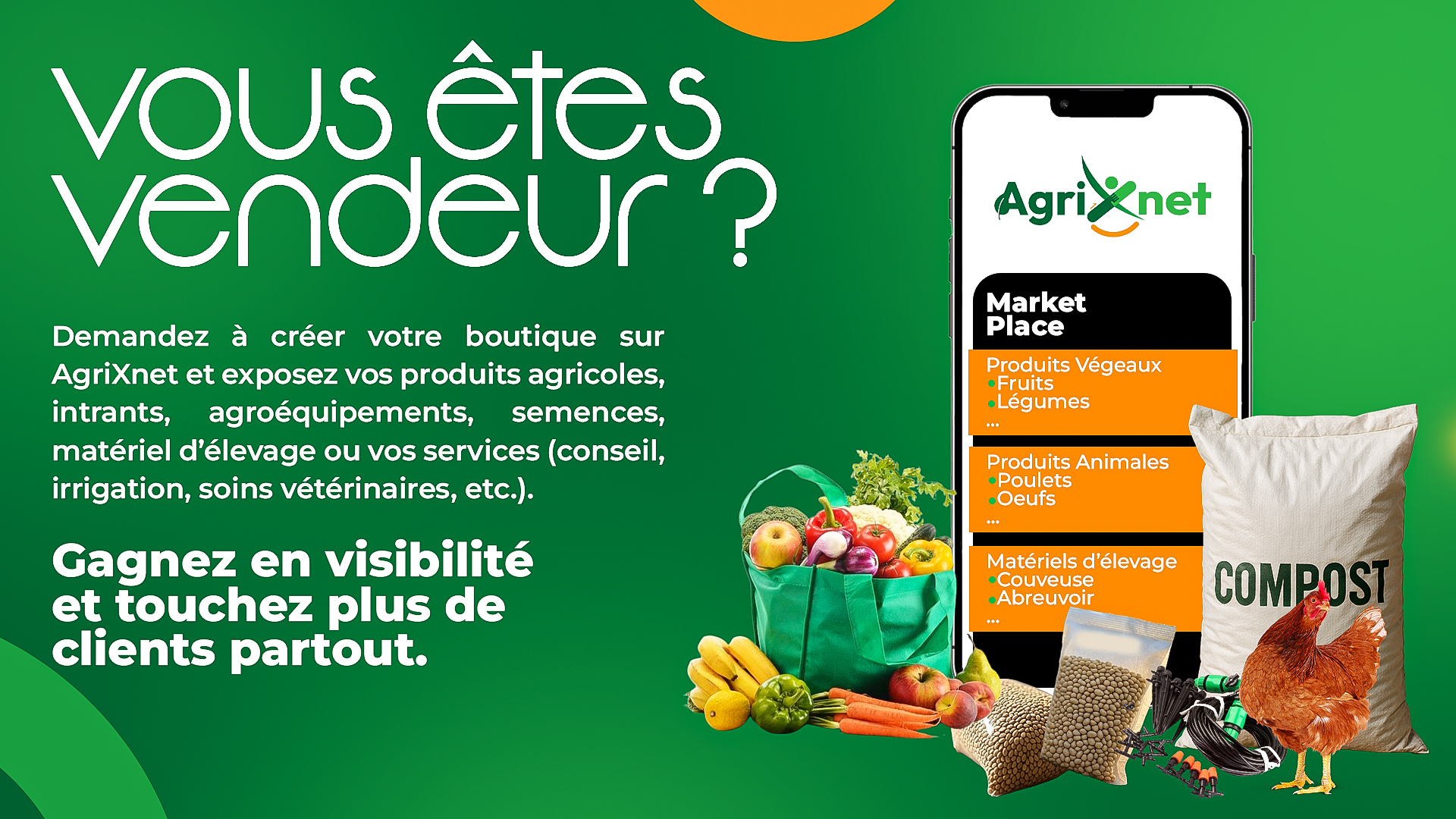 Devenez producteur sur AgriXnet